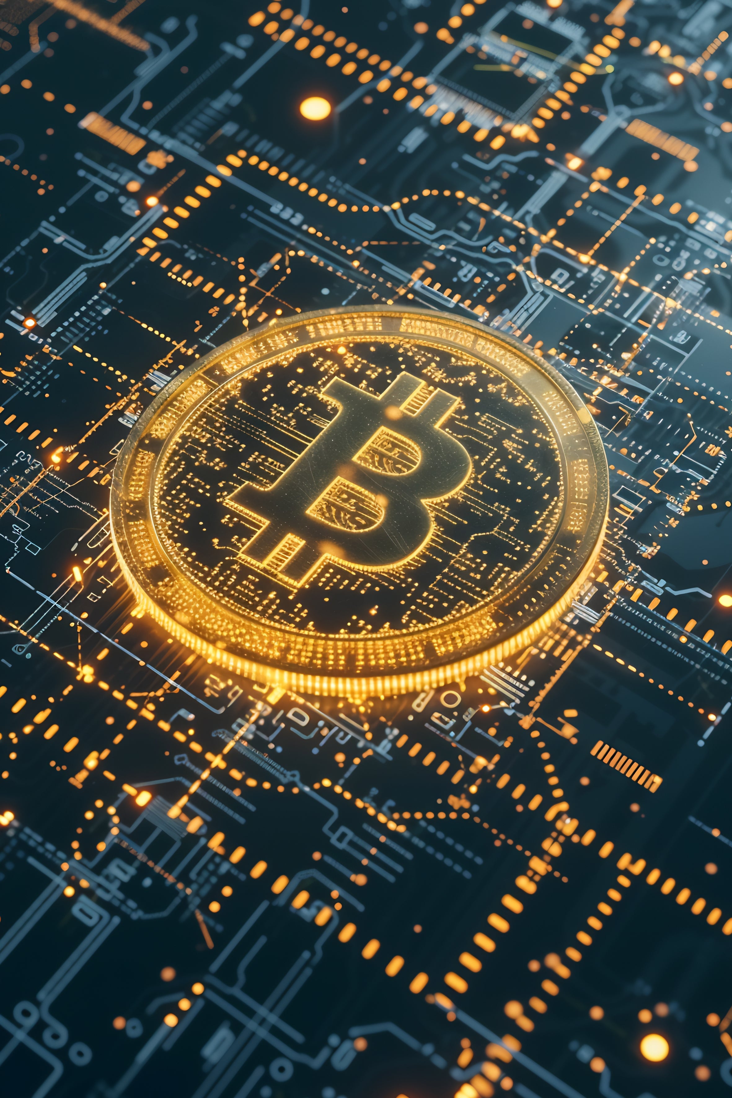 Bitcoin metal poster artwork